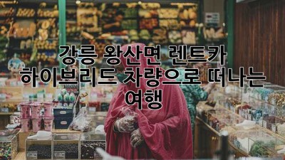 강릉 왕산면 렌트카: 하이브리드 차량으로 떠나는 여행